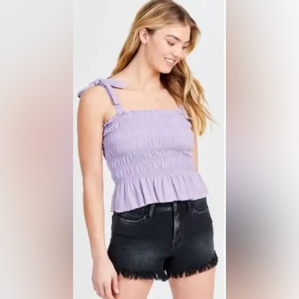 Altar'd State Peplum Tie Tank Top